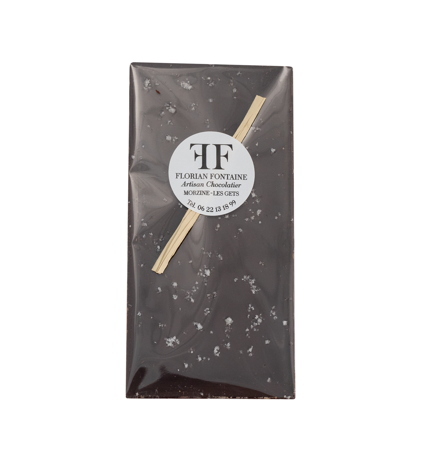 Tablette au chocolat noir fleur de sel