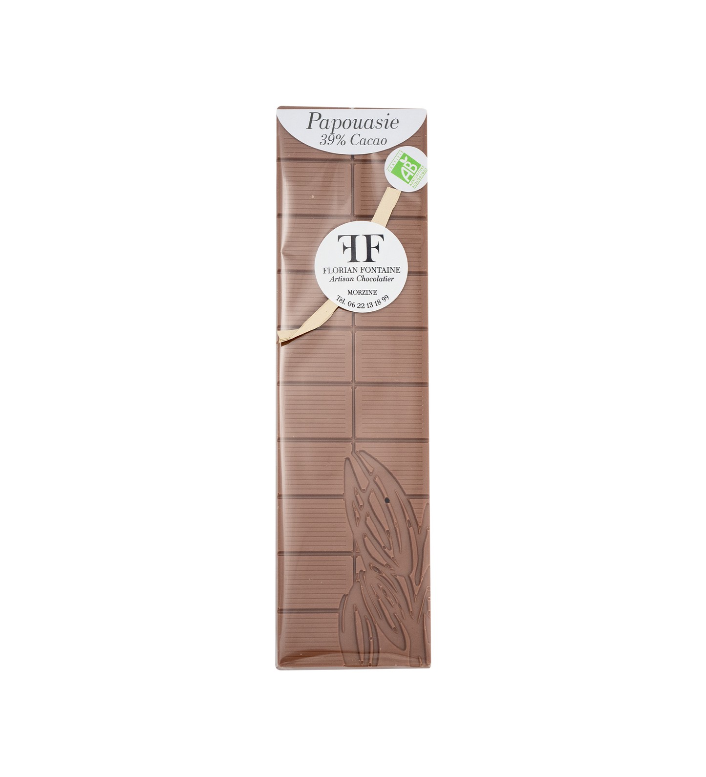 Tablette de chocolat au lait 39% de Papouasie