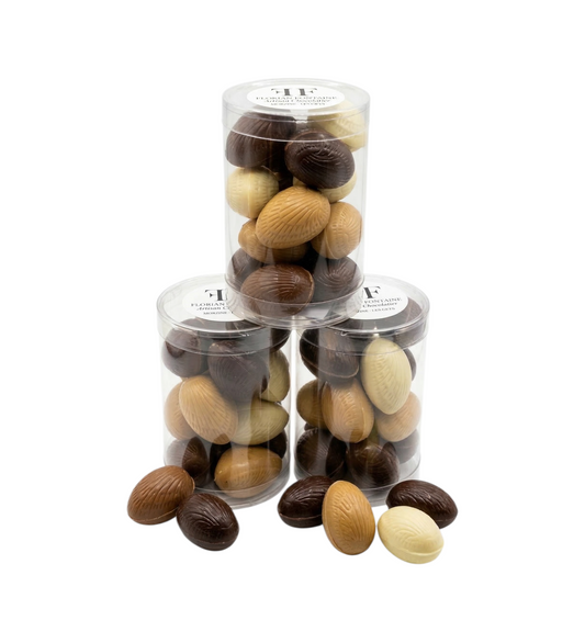 Box of mini praline eggs